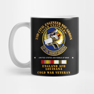 23d Civil Engineer Squadron - Tiger Engineers - England AFB  w COLD SVC Mug